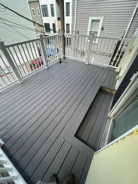 Multi-Level Deck — Composite with stair access