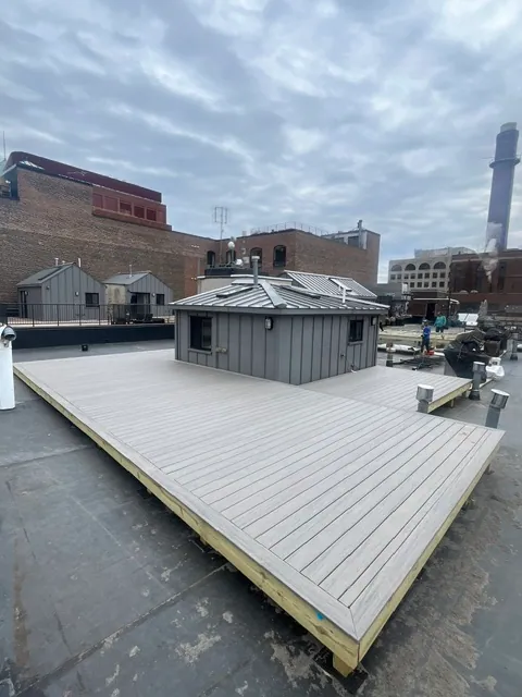Rooftop Build — Structural framing and decking
