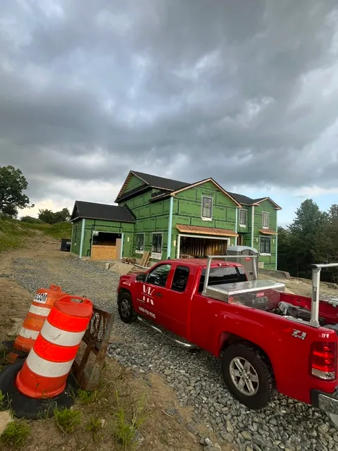 Two-Family Build — Structural framing underway
